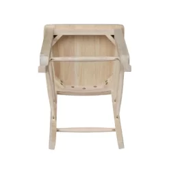 24" Double X Back Counter Height Barstool Unfinished - International Concepts -Furniture Specialty Store GUEST ee3b6fe8 9a18 4707 a3db b870a477739a