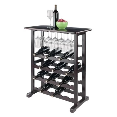 Vinny Wine Rack Espresso Dark Espresso - Winsome 7 Vinny Wine Rack Espresso Dark Espresso - Winsome - Image 5