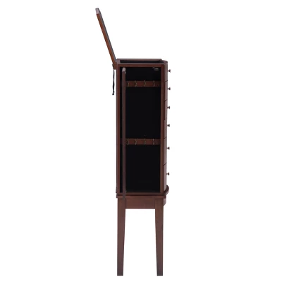 Francesca Jewelry Armoire Merlot Brown - Powell Company 7 Francesca Jewelry Armoire Merlot Brown - Powell Company - Image 5