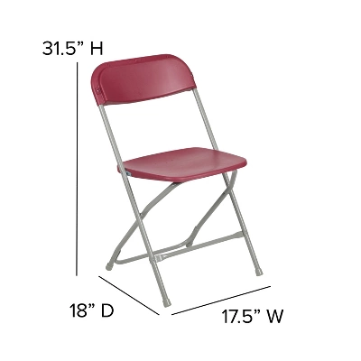 Flash Furniture Hercules™ Series Plastic Folding Chair - 2 Pack 650LB Weight Capacity 9 Flash Furniture Hercules™ Series Plastic Folding Chair - 2 Pack 650LB Weight Capacity - Image 7