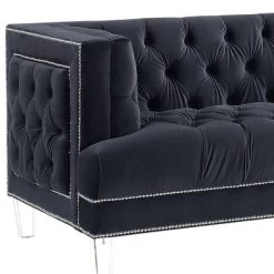 64" Ansario Sofa Charcoal Velvet - Acme Furniture 20 64" Ansario Sofa Charcoal Velvet - Acme Furniture -Furniture Specialty Store GUEST ef547757 3d00 4d03 b6da 1d78b86d4247