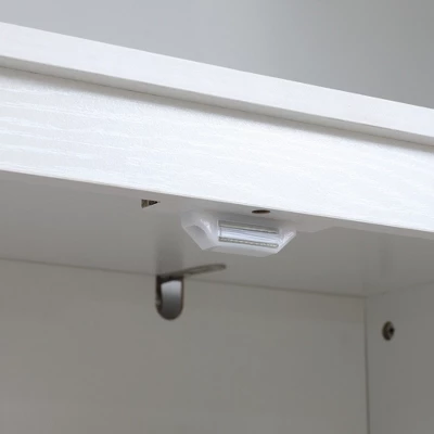 HOMCOM 72" Freestanding 4-Door Kitchen Pantry, Storage Cabinet Organizer With 4-Tiers, And Adjustable Shelves, White 7 HOMCOM 72" Freestanding 4-Door Kitchen Pantry, Storage Cabinet Organizer With 4-Tiers, And Adjustable Shelves, White - Image 5