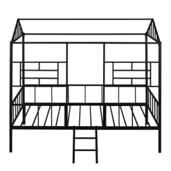 Twin Size Metal House Bed Frame With Slatted Support-ModernLuxe -Furniture Specialty Store GUEST f09b17a3 690f 4fe9 a4af 8322ff9a05d9