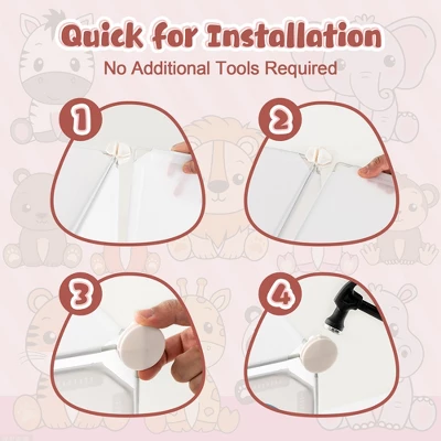 Costway 8-Cube Kids Wardrobe Baby Dresser Bedroom Armoire Clothes Hanging Closet With Doors 10 Costway 8-Cube Kids Wardrobe Baby Dresser Bedroom Armoire Clothes Hanging Closet With Doors - Image 8