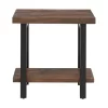 Pomona Solid Wood And Metal End Table With Shelf - Alaterre Furniture 1 Pomona Solid Wood And Metal End Table With Shelf - Alaterre Furniture -Furniture Specialty Store GUEST f151e575 e260 460a bf52 cf6d73aff817