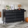 Mid-Century Modern Solid Wood 9 Drawer Horizontal Dresser - Saracina Home -Furniture Specialty Store GUEST f176c3db 1b14 45c2 9867 81105d3aa278