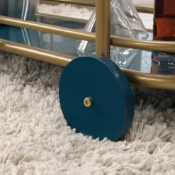 Coral Cape Bar Cart With Metal And Glass Satin Gold - Sauder -Furniture Specialty Store GUEST f1b1e2be f72a 471b b5ac e9749fea30b2