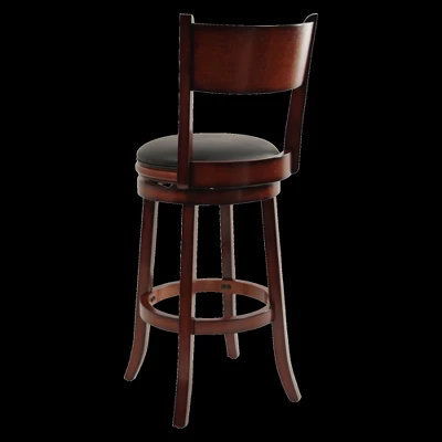 Palmetto Swivel Hardwood Counter Height Barstool Brandy - Boraam 11 Palmetto Swivel Hardwood Counter Height Barstool Brandy - Boraam - Image 9