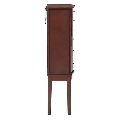 Francesca Jewelry Armoire Merlot Brown - Powell Company 6 Francesca Jewelry Armoire Merlot Brown - Powell Company - Image 4
