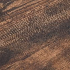 HOMCOM Industrial 3 Piece Dining Table Set, Counter Height Bar Table And Chairs Set, Kitchen Bistro Table Set With Storage Shelf And Stools, Brown -Furniture Specialty Store GUEST f22e27d5 86bf 4630 bec4 7fa2a07dc30f