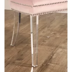 Vivi Tufted Velvet Dining Chair With Acrylic Legs Pink - Abbyson Living -Furniture Specialty Store GUEST f2b12f77 2703 4576 830d 2894fa53c720