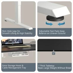 Costway Ergonomic Electric Adjustable Standing Up Desk Dual Motor W/ Controller -Furniture Specialty Store GUEST f385db3d 2346 40b5 aa19 9c7a373451f7