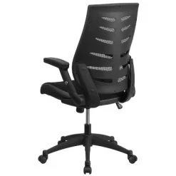 Emma And Oliver High Back Black Mesh Swivel Ergonomic Office Chair With Adjustable Flip-Up Arms -Furniture Specialty Store GUEST f3caed78 a311 4711 bea5 31f41c967e55