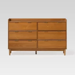 Mid-Century Modern Solid Wood 6 Drawer Double Dresser - Saracina Home 39 Mid-Century Modern Solid Wood 6 Drawer Double Dresser - Saracina Home -Furniture Specialty Store GUEST f40a606f 0c8e 43a8 b20e 6173eadd8c07