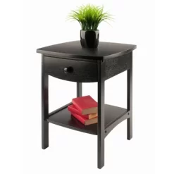 Claire Nightstand - Black - Winsome -Furniture Specialty Store GUEST f4ed3508 0383 4a34 8984 233e526d855b