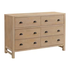 5pc Arden Wood Bedroom Set With Two 2 Drawer Nightstands With Open Shelf Light Driftwood - Alaterre Furniture -Furniture Specialty Store GUEST f516a2cd eb1a 4d0b a5aa 55f24ef62c78