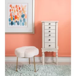 Obrecht Jewelry Armoire Off White - Powell Company -Furniture Specialty Store GUEST f535e963 e5c3 4492 ba09 386a16d155fd