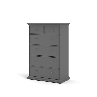 Sonoma 6 Drawer Chest In Black Lead - Tvilum 4 Sonoma 6 Drawer Chest In Black Lead - Tvilum - Image 2