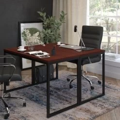 Flash Furniture Tiverton Industrial Modern Desk - Commercial Grade Office Computer Desk And Home Office Desk - 47" Long -Furniture Specialty Store GUEST f6c6b9c9 c429 4ebf 8581 881c91b2e3c1