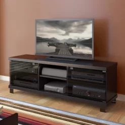 Flat Panel TV Stand For TVs Up To 60" CorLiving Ravenwood Black