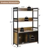 Costway 3-Tier Baker's Rack Industrial Kitchen Microwave Oven Stand W/Storage Cabinet -Furniture Specialty Store GUEST f7250b92 0553 4a22 ba27 fd6bd1f3f425