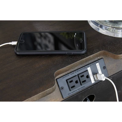 Hyndell Nightstand Dark Brown - Signature Design By Ashley 6 Hyndell Nightstand Dark Brown - Signature Design By Ashley - Image 4