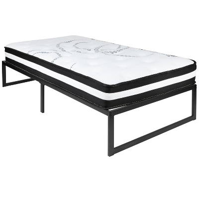 Emma And Oliver 14" Platform Bed Frame & 10" Mattress In A Box - No Box Spring Required 14 Emma And Oliver 14" Platform Bed Frame & 10" Mattress In A Box - No Box Spring Required - Image 12