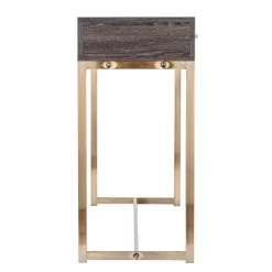 Frondi Long Console Table Black Oak/Antique Brass - Aiden Lane -Furniture Specialty Store GUEST f9099d7f 3b73 43cb 86fd 18b0c008dd03