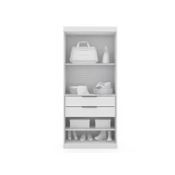 Set Of 2 Mulberry 2.0 Wardrobe Closet White - Manhattan Comfort -Furniture Specialty Store GUEST f968aada e47b 497e 9f26 e1639b54314d