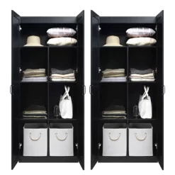 Set Of 2 Hopkins Modern 7 Shelf Freestanding Storage Closets - Manhattan Comfort -Furniture Specialty Store GUEST f9a5f9d0 7f7d 4d61 b7a4 fc30b9d5ea12