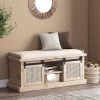 Niemi Rustic Storage Bench With Cushion Beige/ Natural/Black - Christopher Knight Home 2 Niemi Rustic Storage Bench With Cushion Beige/ Natural/Black - Christopher Knight Home -Furniture Specialty Store GUEST f9f5d199 832e 4751 a120 933732d689ed