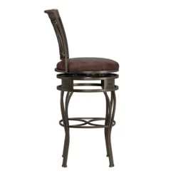 32" Montello Swivel Barstool Bronze/Brown - Hillsdale Furniture -Furniture Specialty Store GUEST fa459b11 f3bb 4823 a594 e75c3798db8f