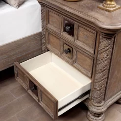 3pc Lellen Bedroom Set With 2 Nightstands Beige/Rustic Natural Tone - HOMES: Inside + Out -Furniture Specialty Store GUEST faf6bf0d c257 4ab6 8e12 71c8902ccce1