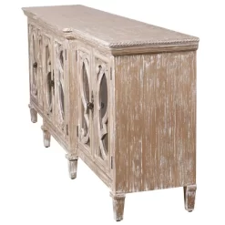 Naples 6 Door Mirrored Cabinet Natural - Stylecraft -Furniture Specialty Store GUEST fb08b176 1e29 493b a635 14de01059c32