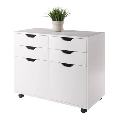 Halifax 2 Sections Mobile Storage Cabinet - Winsome 11 Halifax 2 Sections Mobile Storage Cabinet - Winsome - Image 9