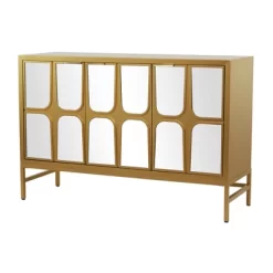 Glam Mirrored Wood Cabinet - Olivia & May -Furniture Specialty Store GUEST fc33e104 df0c 4a0f 87b8 474e7f5babfd