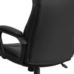 Flash Furniture Raya High Back Black LeatherSoft Executive Swivel Office Chair With Slight Mesh Accent And Arms -Furniture Specialty Store GUEST fd51c2f3 2b71 4226 8333 da3d197487d6