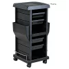 PureSana Chromium Professional 4 Drawer Rolling Salon Trolley Cart Station With Nail Polish Rack For Hair & Cosmetology Supplies & Beauty Tools, Black -Furniture Specialty Store GUEST fd824ed5 3812 426e 855d 9f554ecebaae