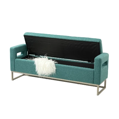 Jorge 59.1" Wide Storage Bench | ARTFUL LIVING DESIGN 7 Jorge 59.1" Wide Storage Bench | ARTFUL LIVING DESIGN - Image 5